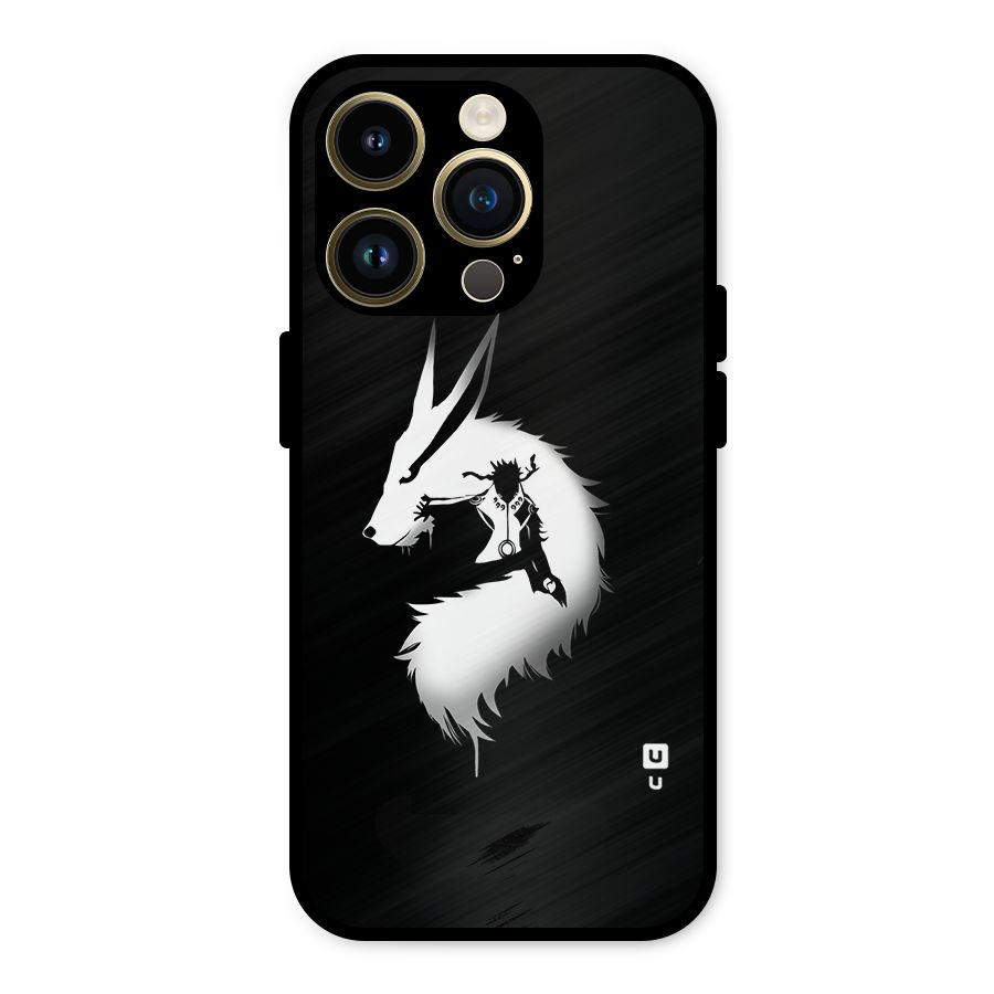Naruto Kurama Mode Metal Back Case for iPhone 14 Pro