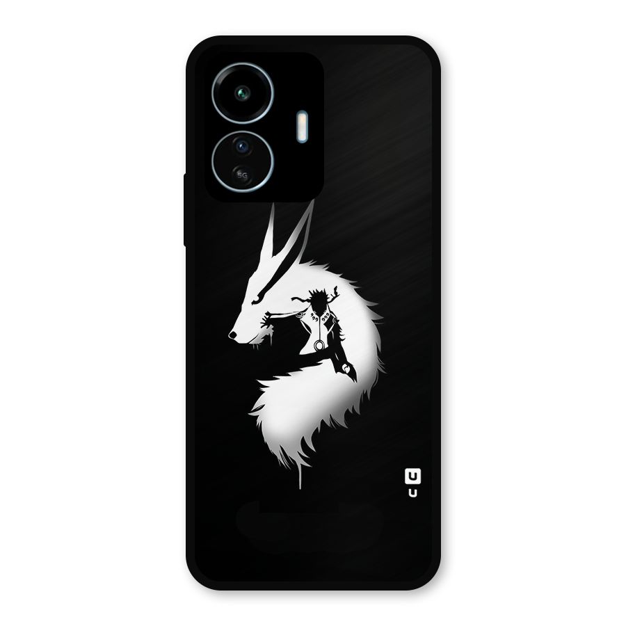 Naruto Kurama Mode Metal Back Case for vivo iQOO Z6 Lite 5G