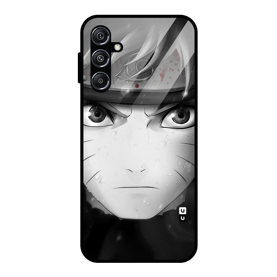 Naruto Monochrome Glass Back Case for Galaxy M34 5G