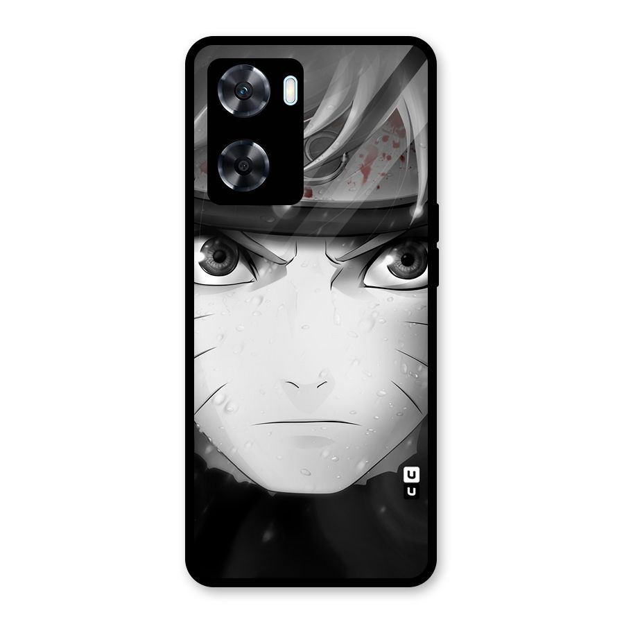 Naruto Monochrome Glass Back Case for Oppo A77s