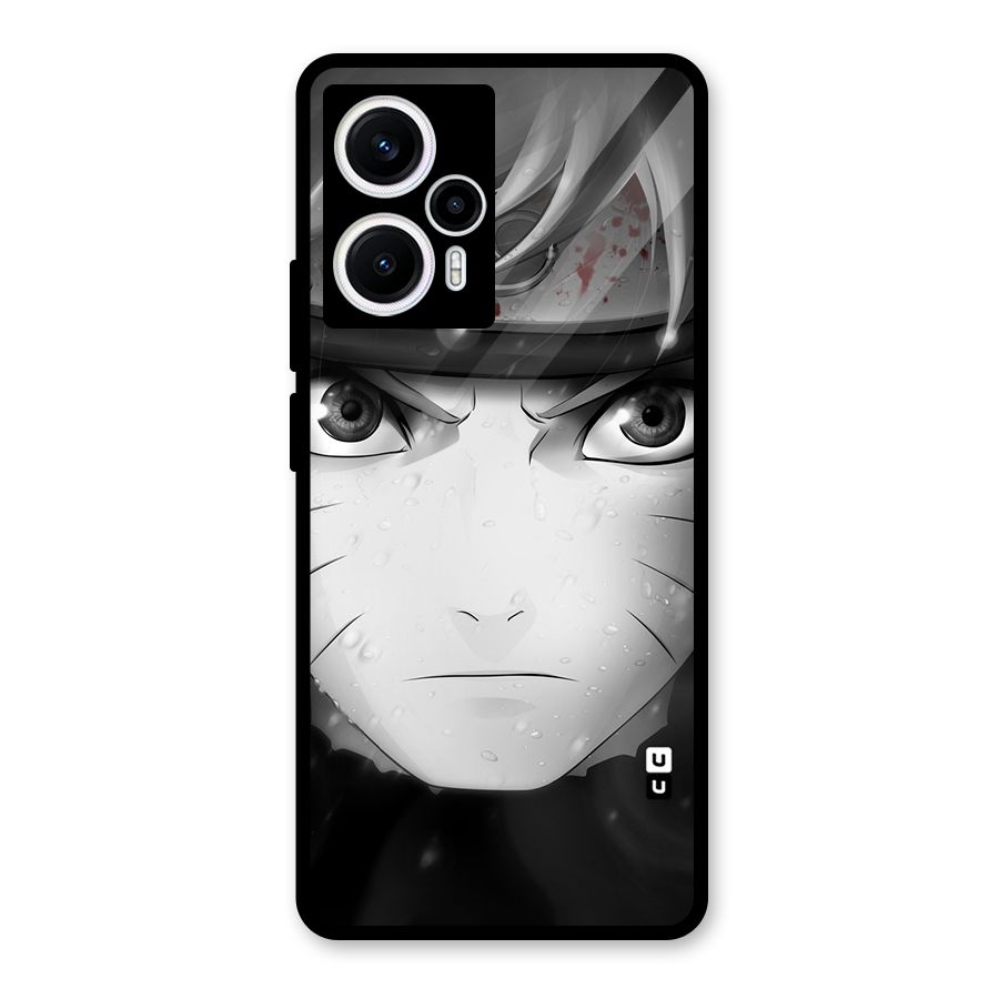 Naruto Monochrome Glass Back Case for Poco F5
