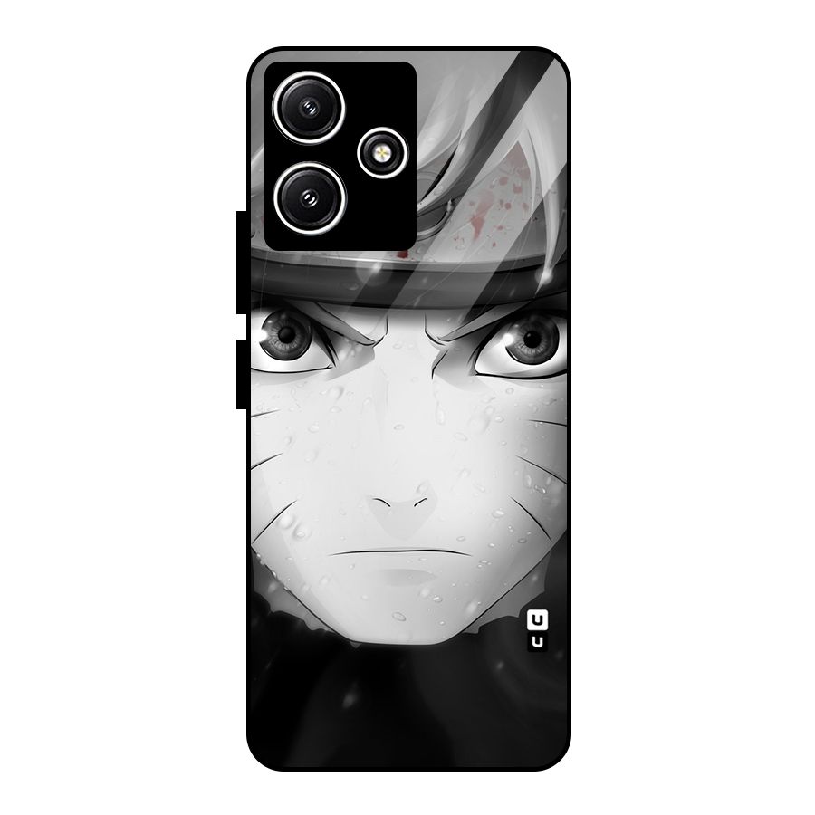 Naruto Monochrome Glass Back Case for Poco M6 Pro