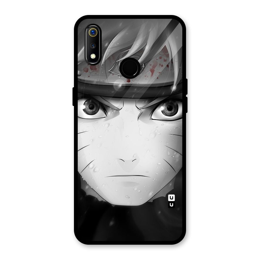 Naruto Monochrome Glass Back Case for Realme 3i