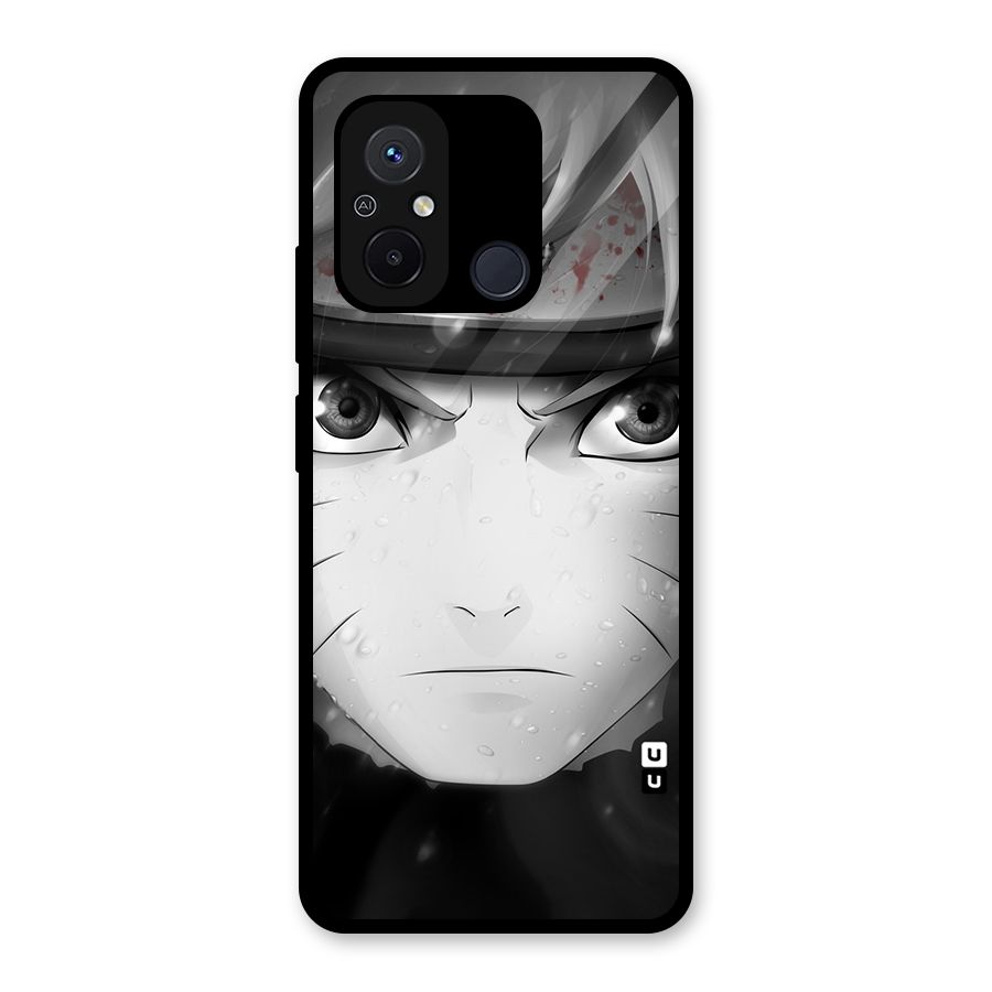 Naruto Monochrome Glass Back Case for Redmi 12C