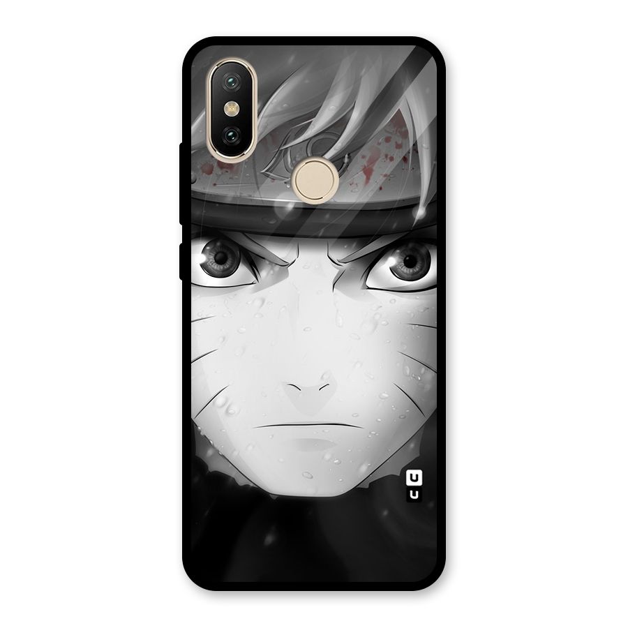 Naruto Monochrome Glass Back Case for Redmi A2