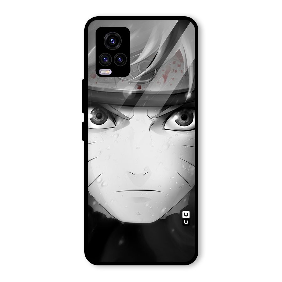Naruto Monochrome Glass Back Case for Vivo V20 2021