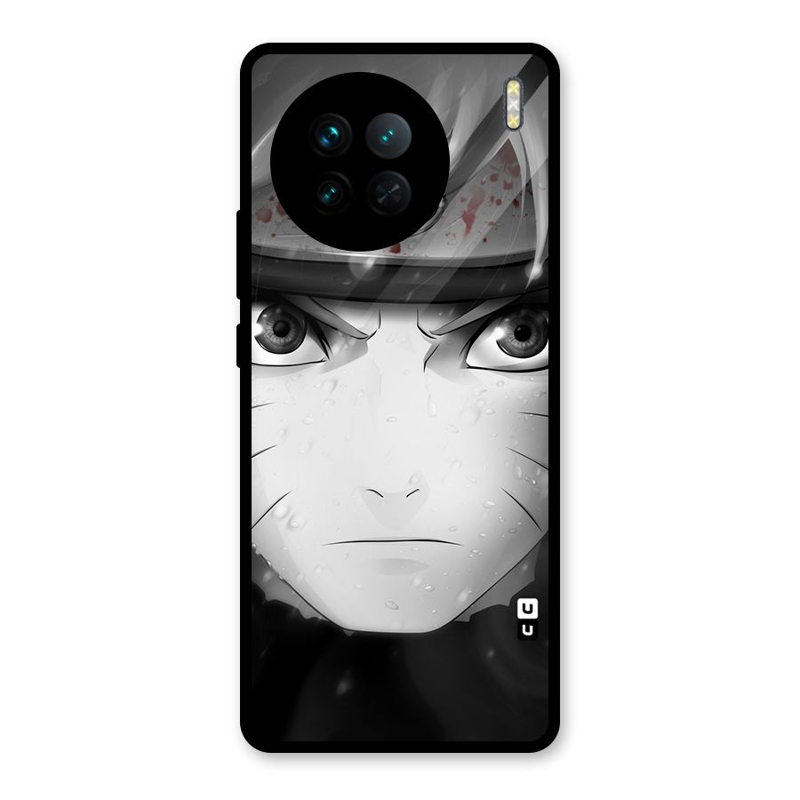 Naruto Monochrome Glass Back Case for Vivo X90