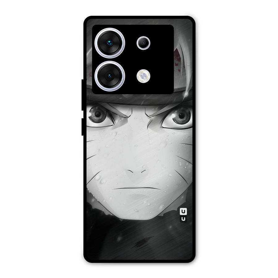 Naruto Monochrome Metal Back Case for Infinix Zero 30 5G