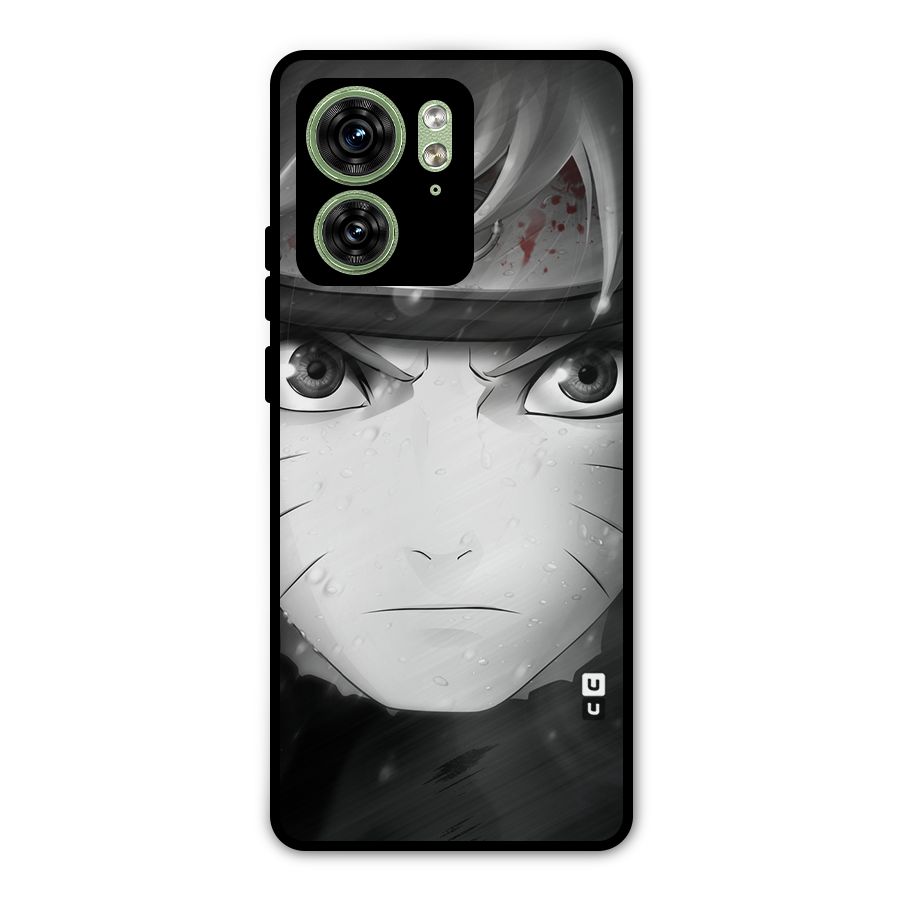 Naruto Monochrome Metal Back Case for Motorola Edge 40 5G