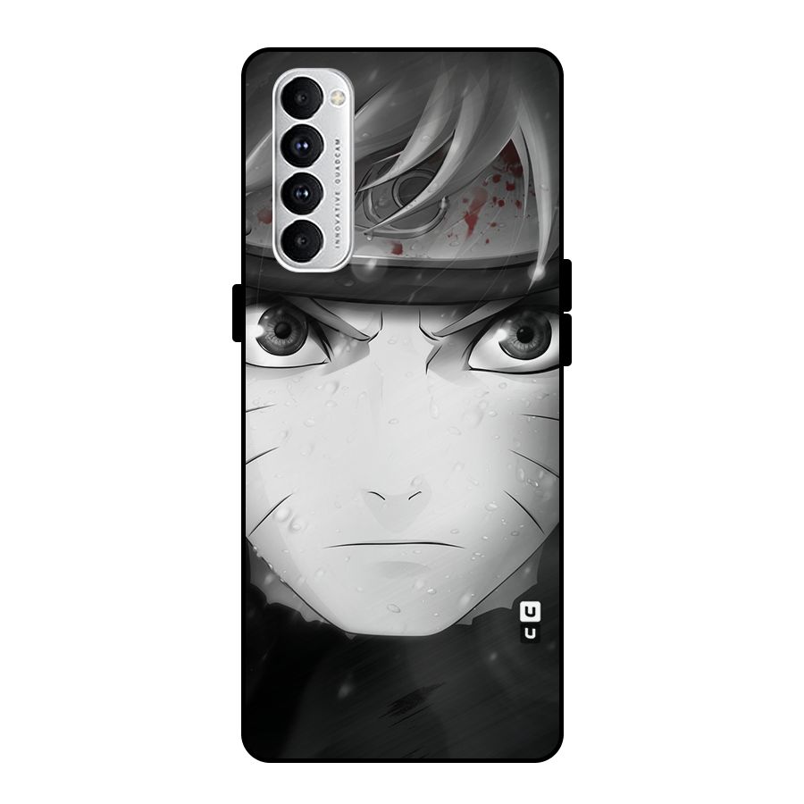 Naruto Monochrome Metal Back Case for Oppo Reno4 Pro