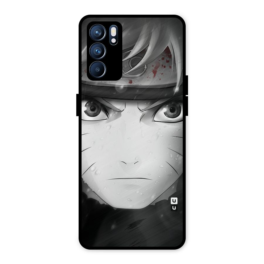 Naruto Monochrome Metal Back Case for Oppo Reno6 5G