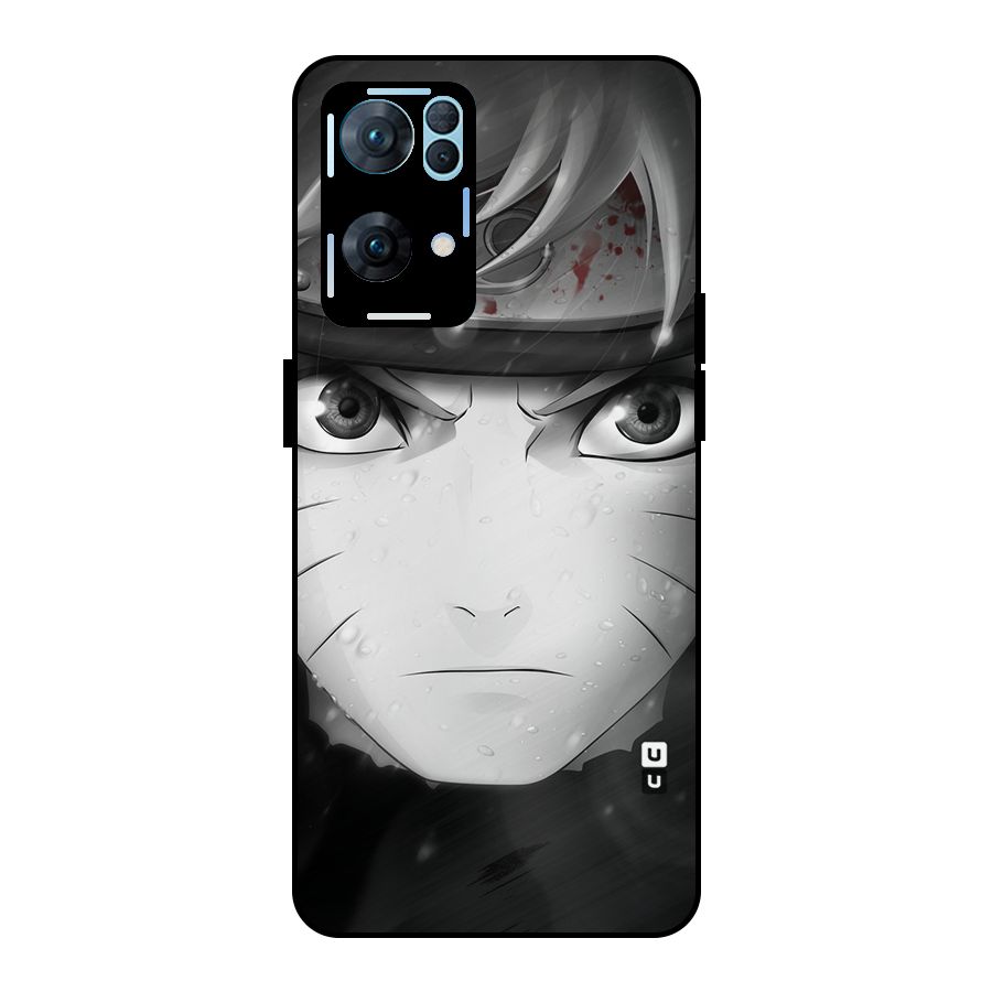 Naruto Monochrome Metal Back Case for Oppo Reno7 Pro 5G