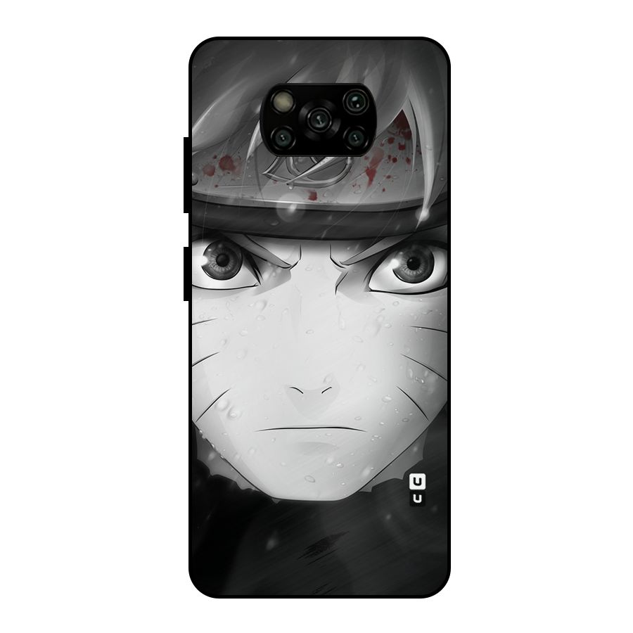 Naruto Monochrome Metal Back Case for Poco X3