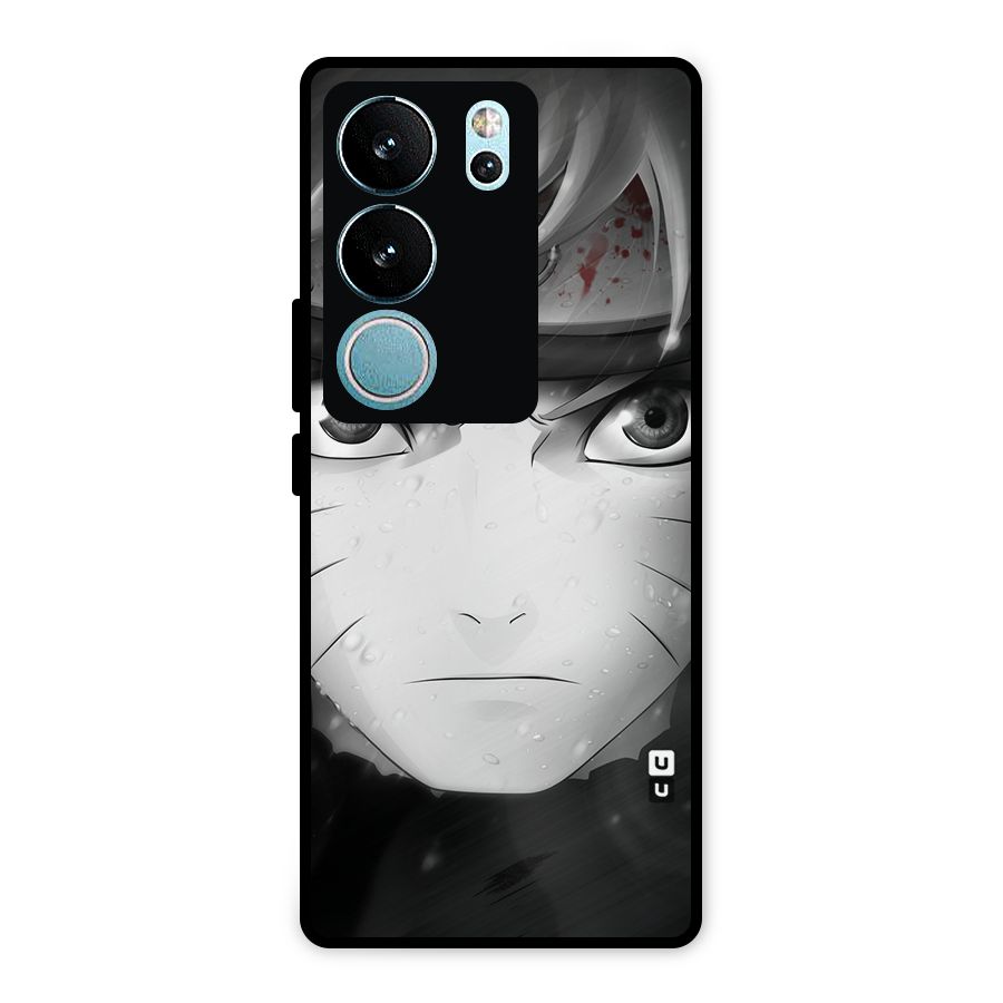 Naruto Monochrome Metal Back Case for Vivo V29 Pro