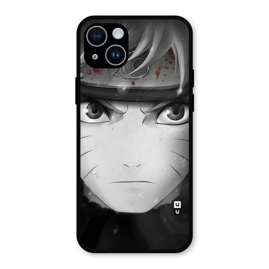 Naruto Monochrome Metal Back Case for iPhone 14