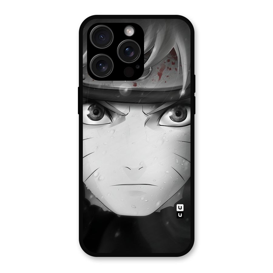 Naruto Monochrome Metal Back Case for iPhone 15 Pro Max
