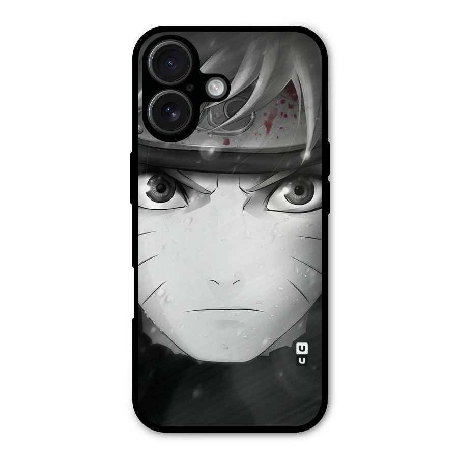 Naruto Monochrome Metal Back Case for iPhone 16