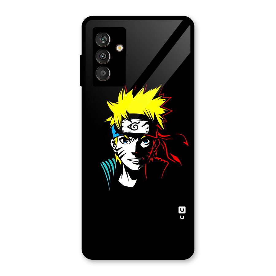 Naruto Pen Sketch Art Glass Back Case for Galaxy M13