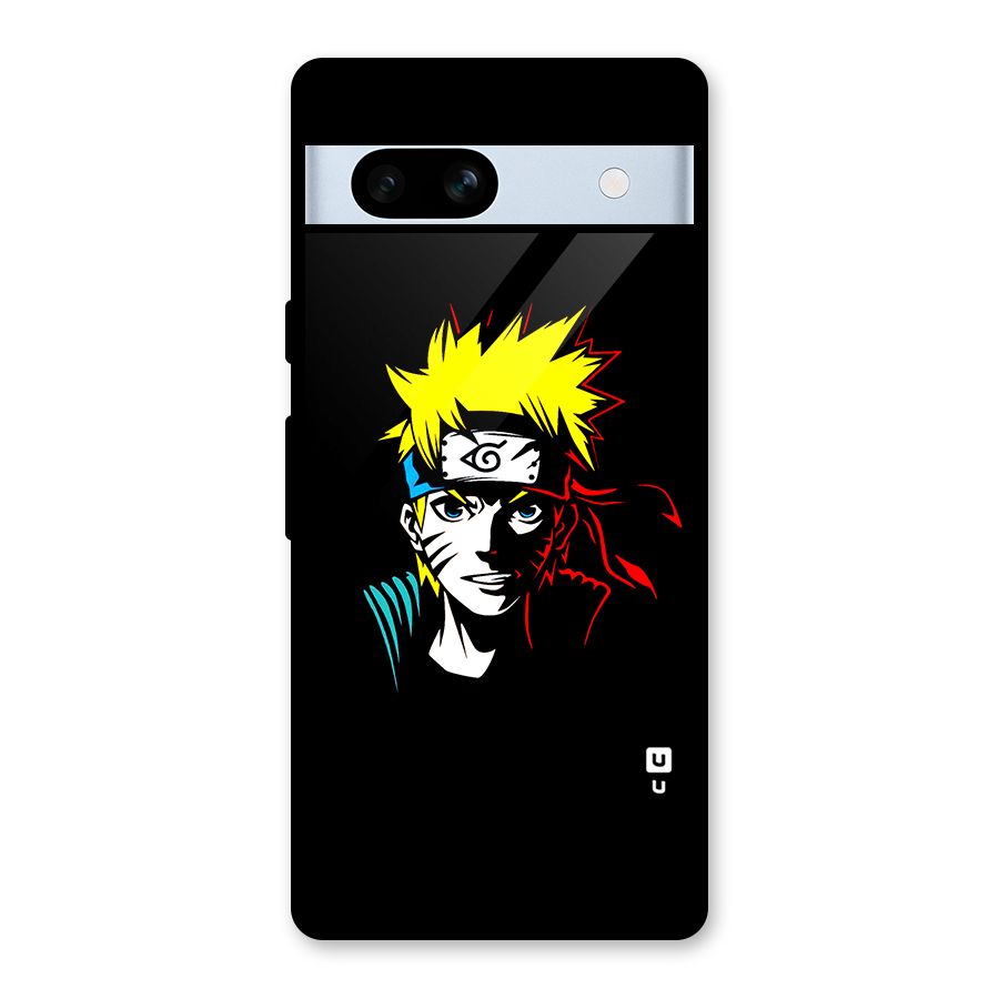 Naruto Pen Sketch Art Glass Back Case for Google Pixel 7a