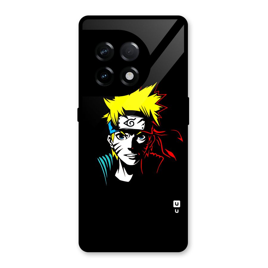 Naruto Pen Sketch Art Glass Back Case for OnePlus 11R