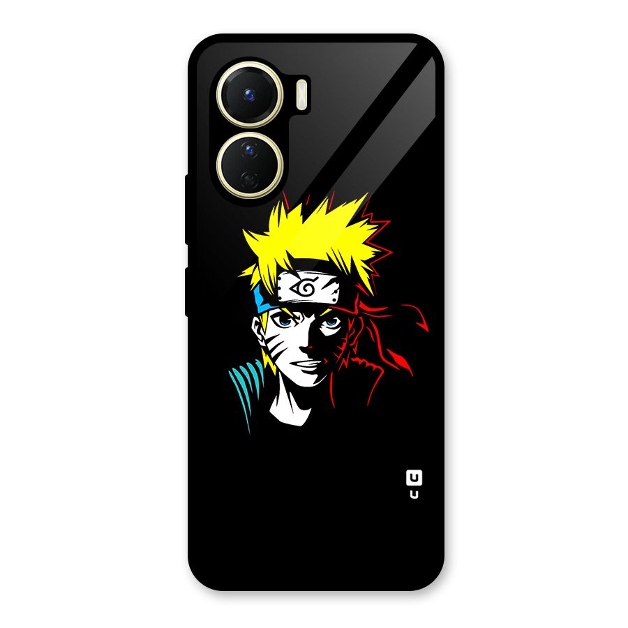 Naruto Pen Sketch Art Glass Back Case for Vivo Y56