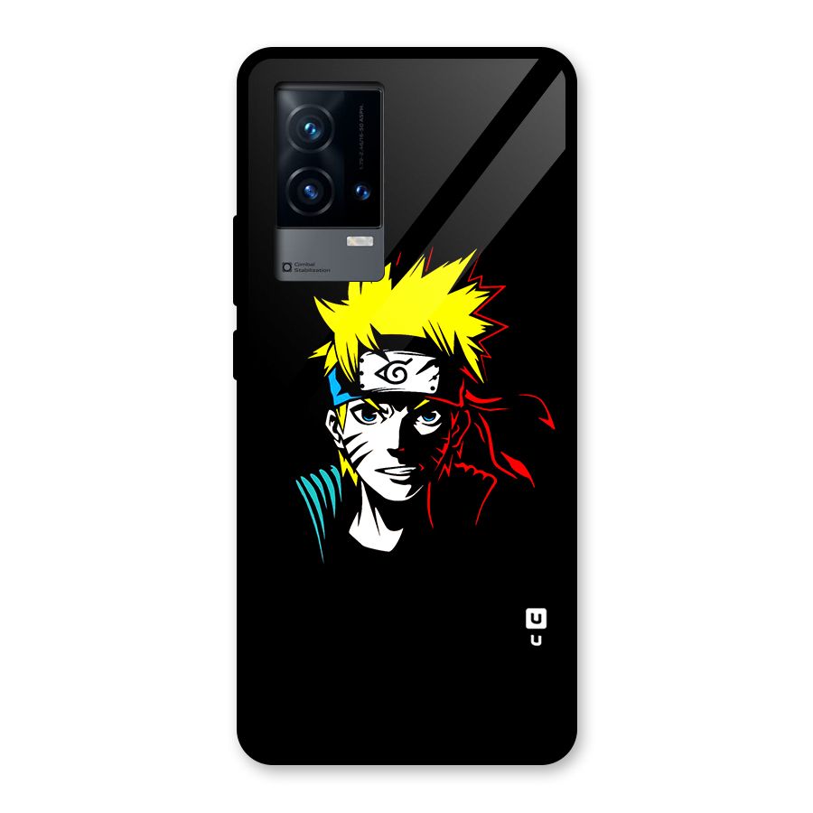 Naruto Pen Sketch Art Glass Back Case for iQOO 9 5G