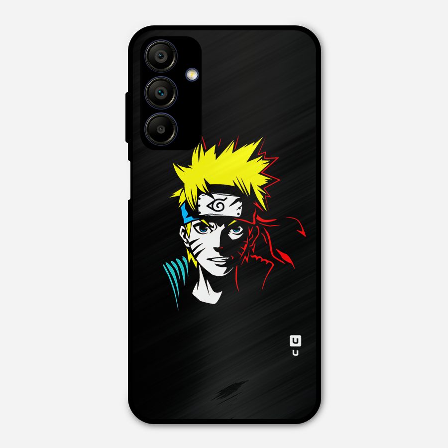 Naruto Pen Sketch Art Metal Back Case for Galaxy A15 5G