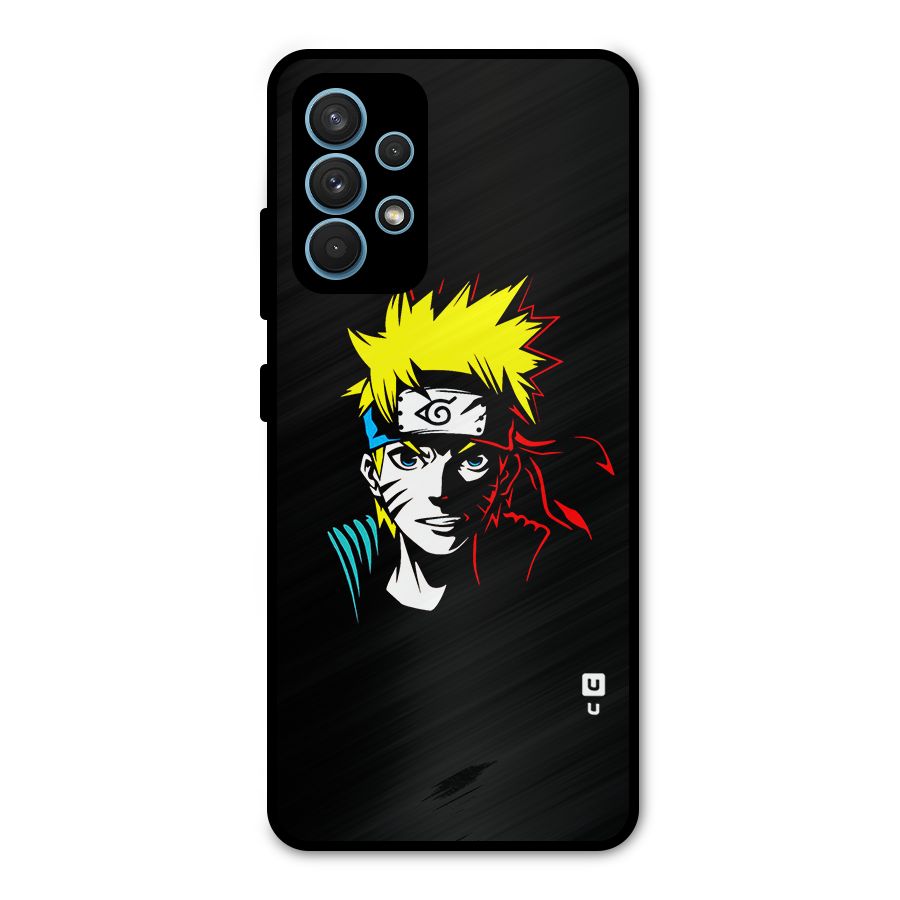 Naruto Pen Sketch Art Metal Back Case for Galaxy A32