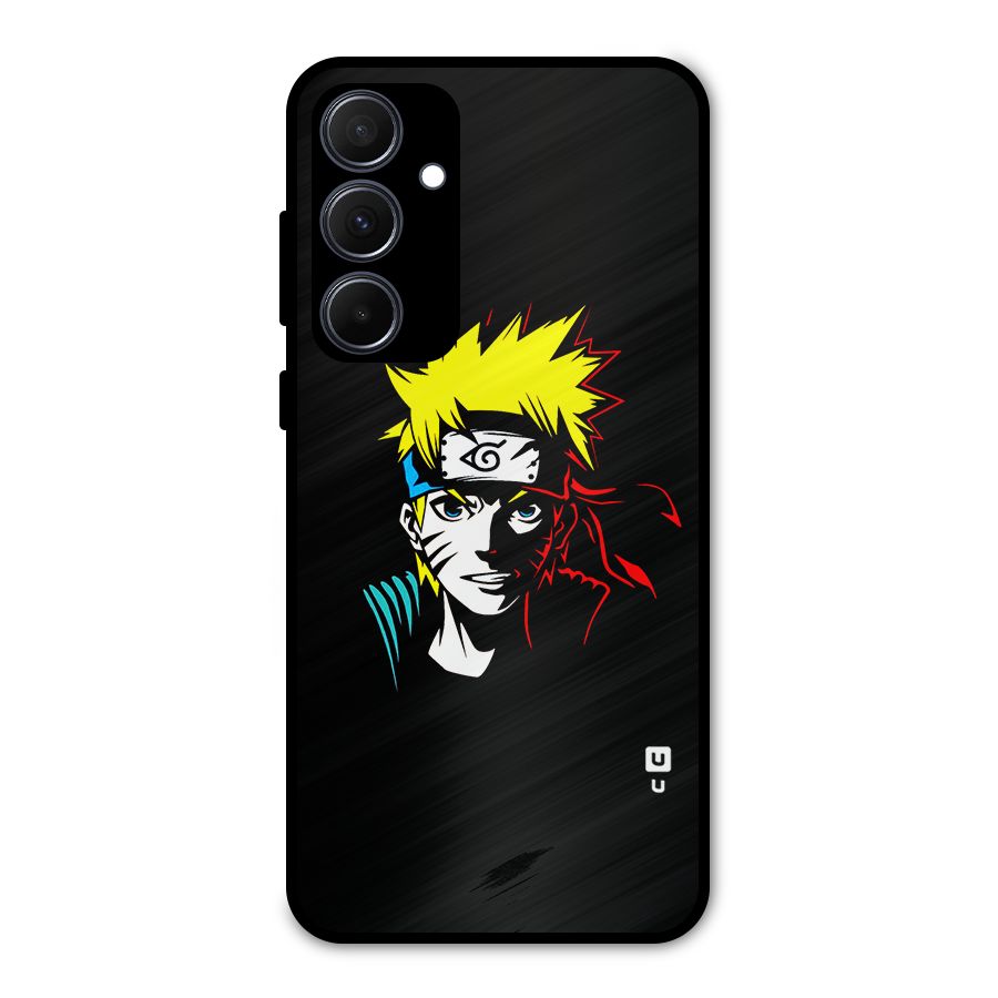 Naruto Pen Sketch Art Metal Back Case for Galaxy A35