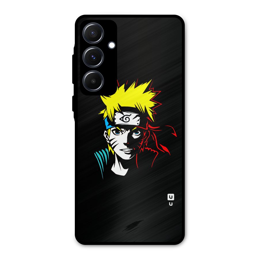 Naruto Pen Sketch Art Metal Back Case for Galaxy A55