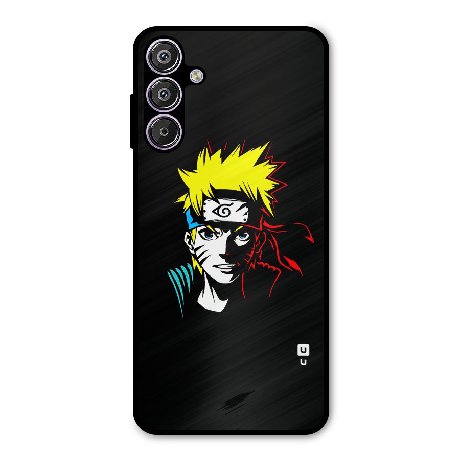 Naruto Pen Sketch Art Metal Back Case for Galaxy M15