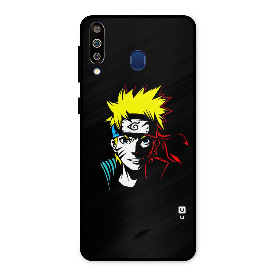Naruto Pen Sketch Art Metal Back Case for Galaxy M30