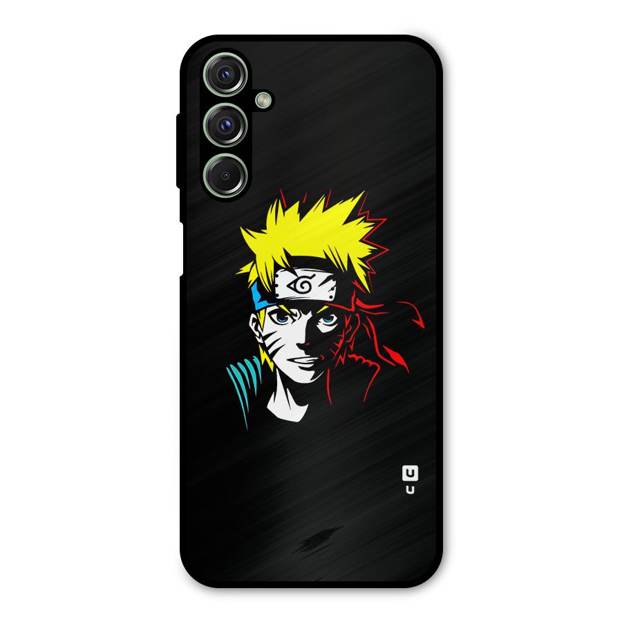 Naruto Pen Sketch Art Metal Back Case for Galaxy M34