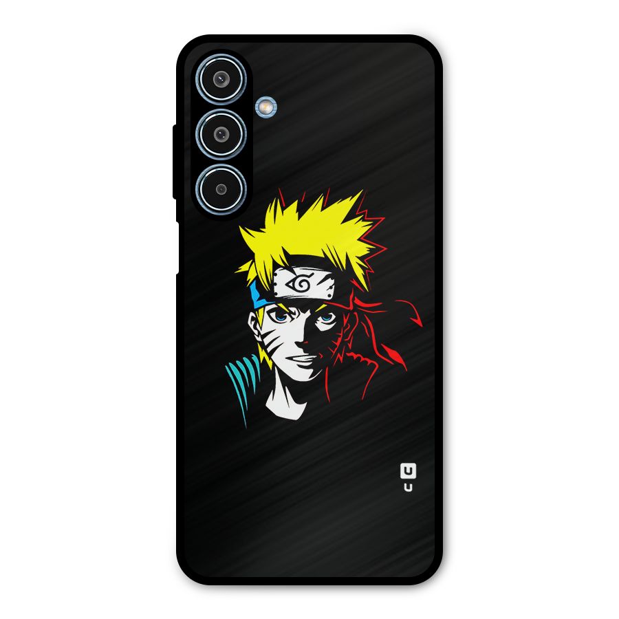 Naruto Pen Sketch Art Metal Back Case for Galaxy M35