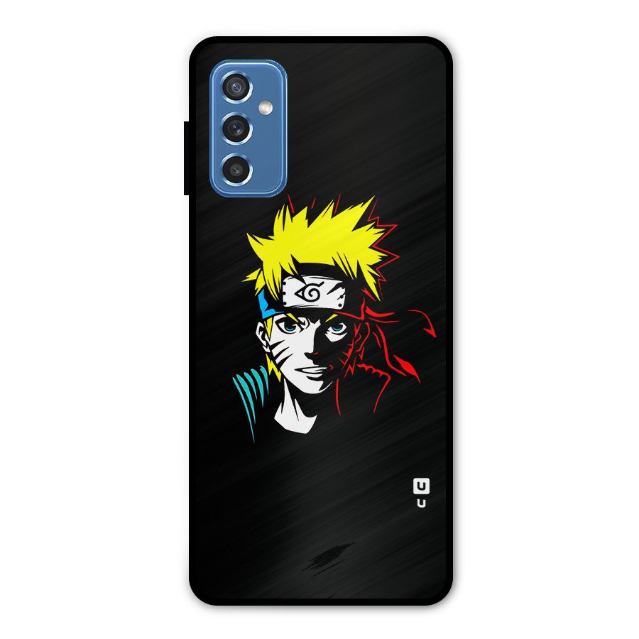 Naruto Pen Sketch Art Metal Back Case for Galaxy M52 5G