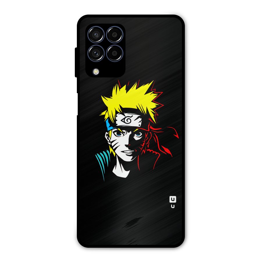 Naruto Pen Sketch Art Metal Back Case for Galaxy M53 5G