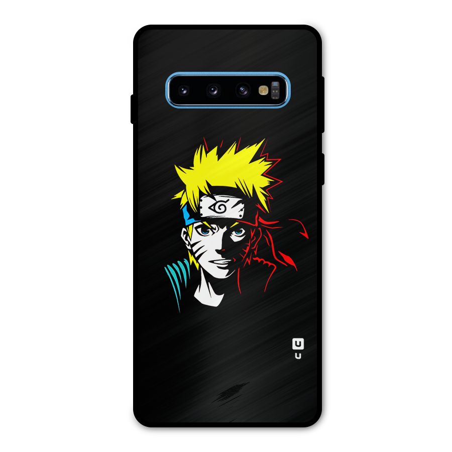 Naruto Pen Sketch Art Metal Back Case for Galaxy S10