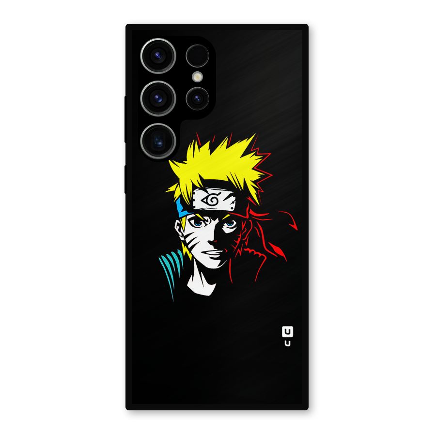 Naruto Pen Sketch Art Metal Back Case for Galaxy S23 Ultra