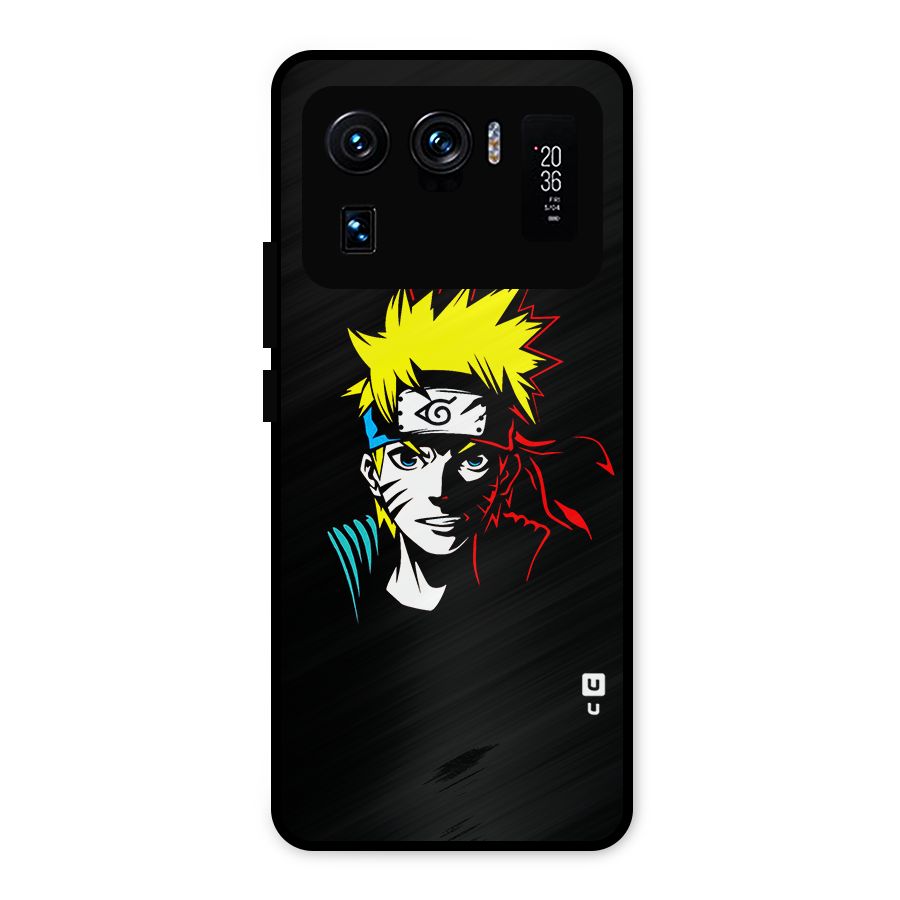 Naruto Pen Sketch Art Metal Back Case for Mi 11 Ultra