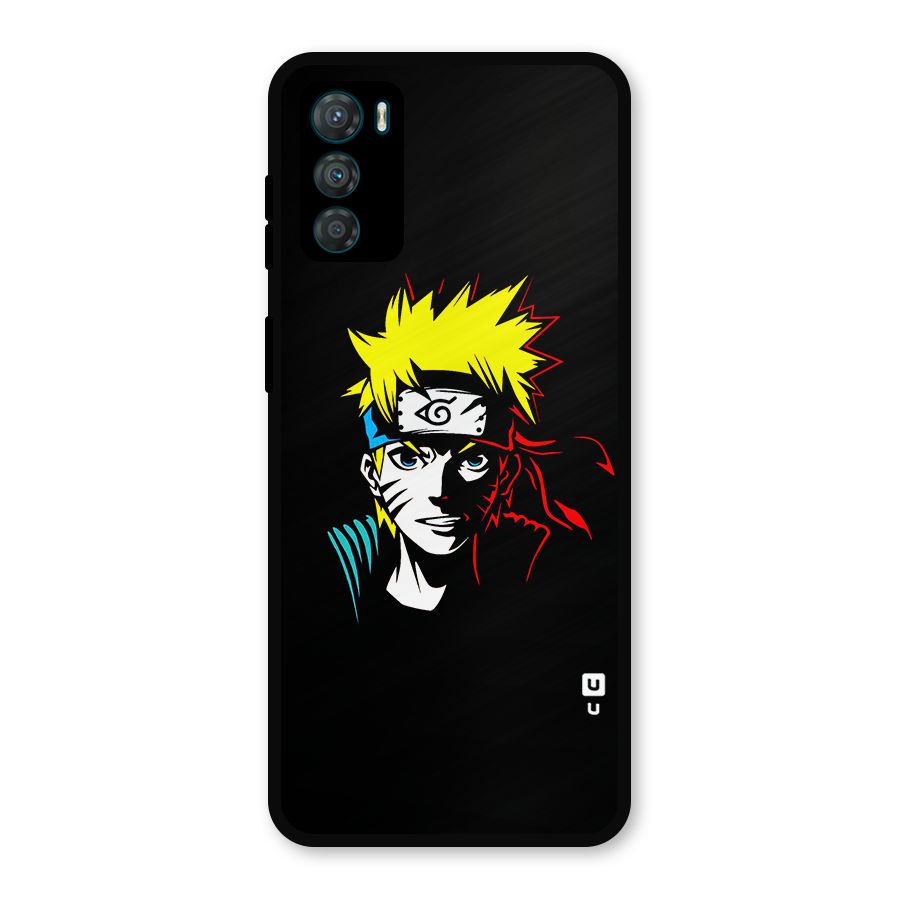 Naruto Pen Sketch Art Metal Back Case for Moto G42