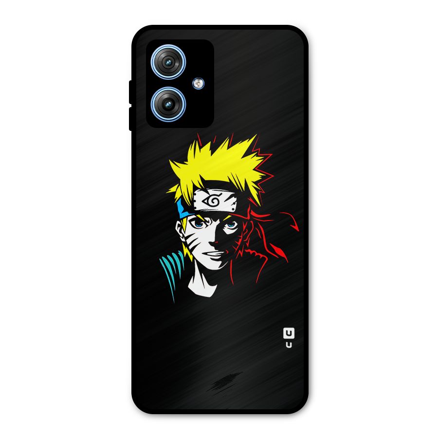 Naruto Pen Sketch Art Metal Back Case for Moto G54