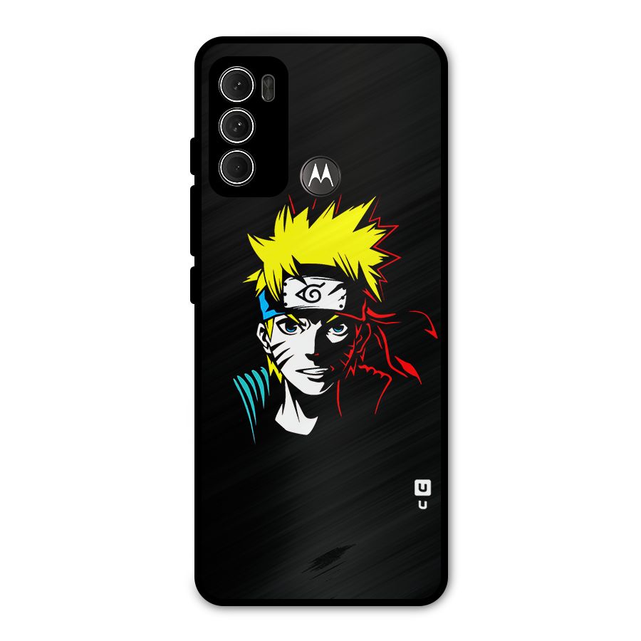 Naruto Pen Sketch Art Metal Back Case for Moto G60