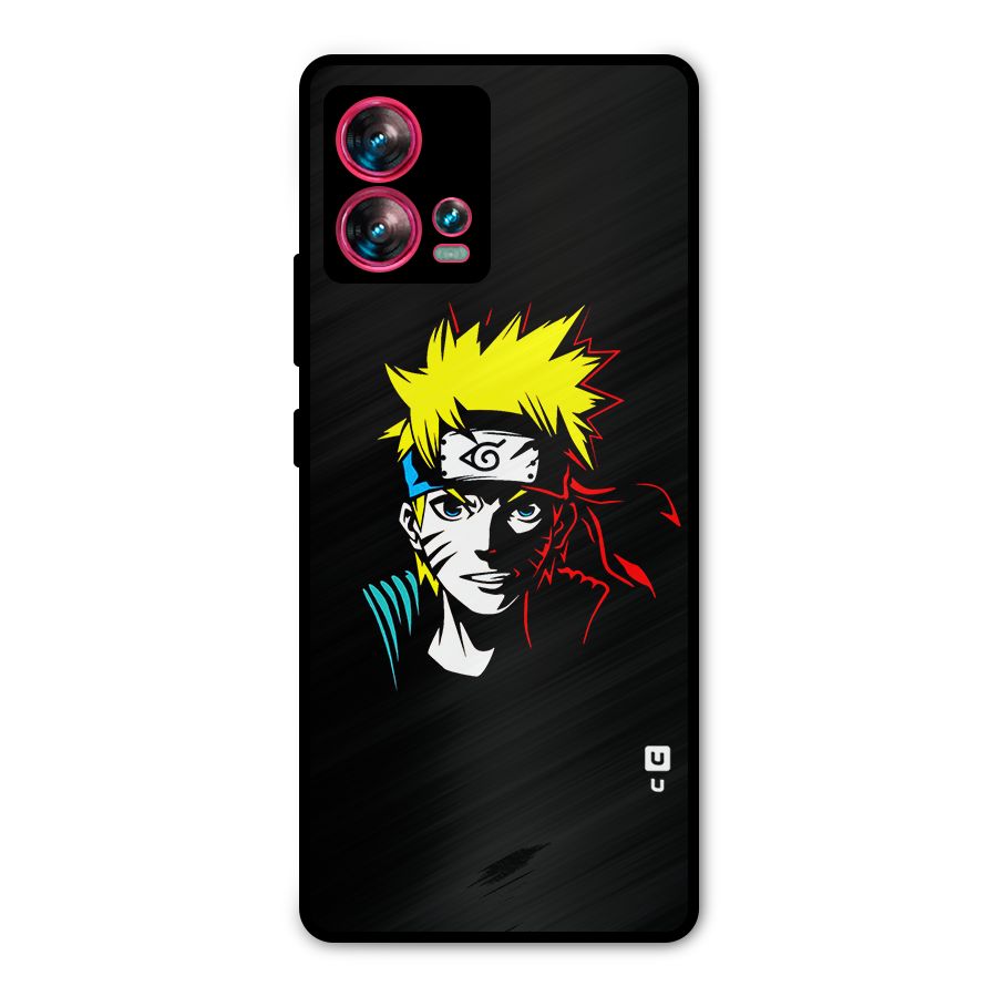 Naruto Pen Sketch Art Metal Back Case for Motorola Edge 30 Fusion