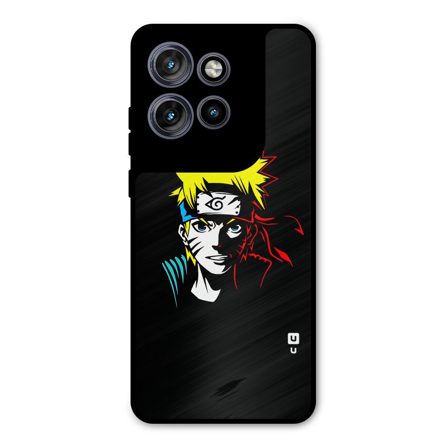 Naruto Pen Sketch Art Metal Back Case for Motorola Edge 50 Neo