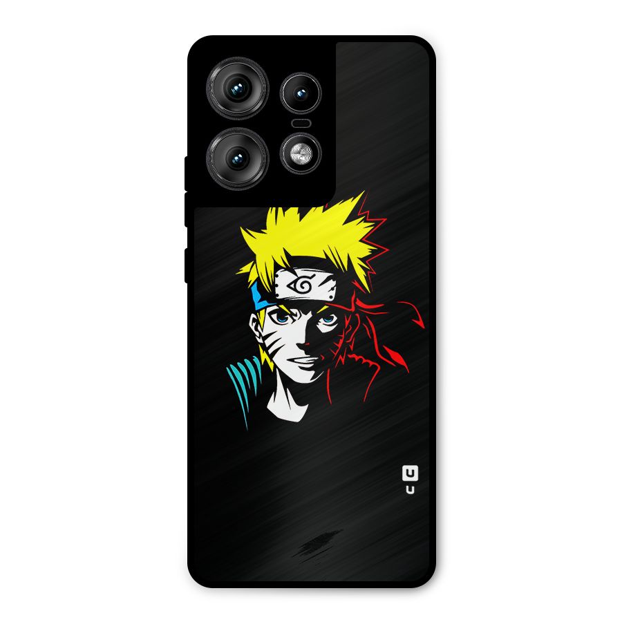 Naruto Pen Sketch Art Metal Back Case for Motorola Edge 50 Pro