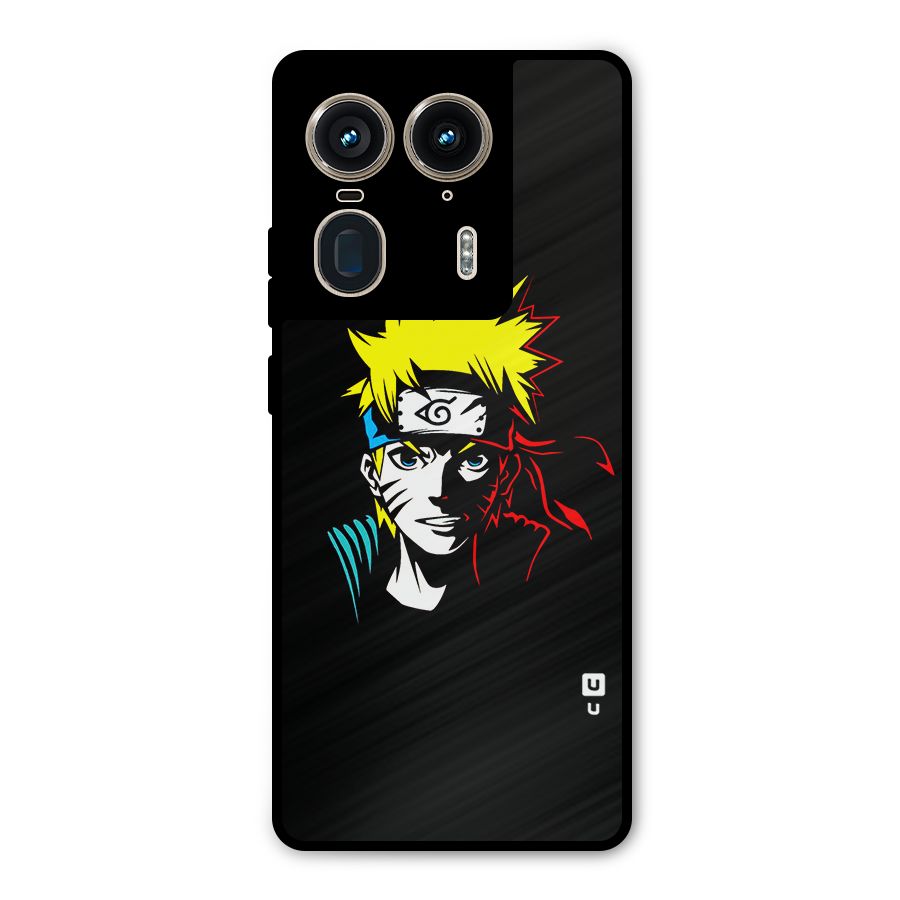Naruto Pen Sketch Art Metal Back Case for Motorola Edge 50 Ultra