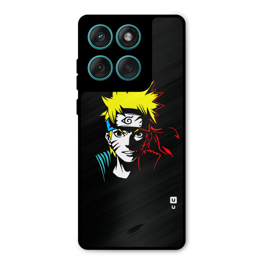 Naruto Pen Sketch Art Metal Back Case for Motorola Edge 60 Fusion