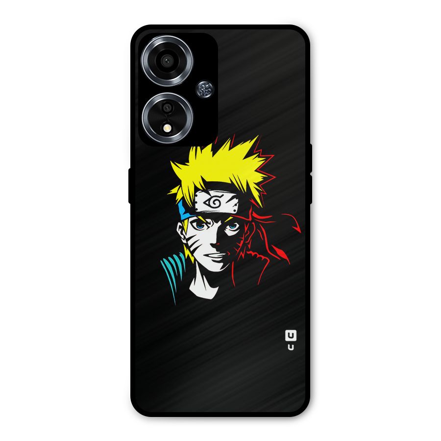 Naruto Pen Sketch Art Metal Back Case for Oppo A59