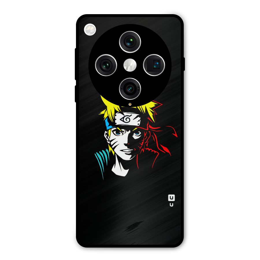 Naruto Pen Sketch Art Metal Back Case for Oppo Find X8 Pro