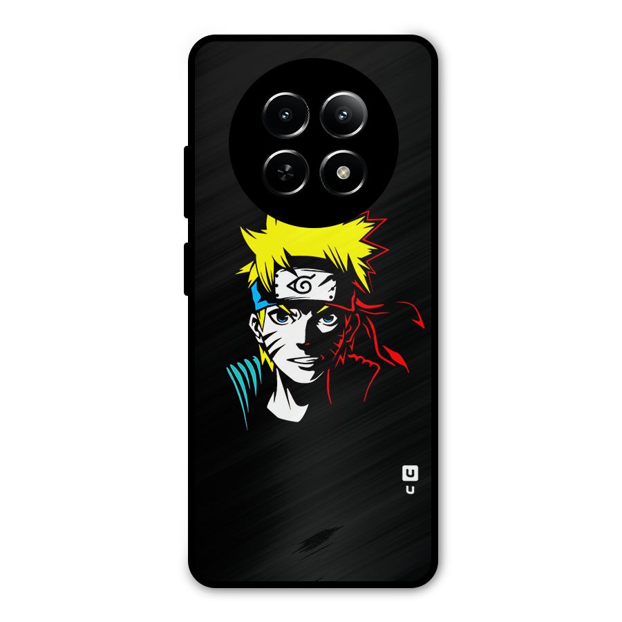 Naruto Pen Sketch Art Metal Back Case for Realme 12 5G